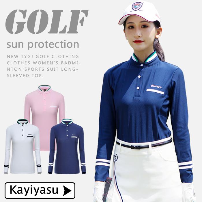 ゴルフシャツ ゴルフウェア レディース 40代 50代 ゴルフ用シャツ 長袖 Tシャツ インナーウエア トップス スポーツ カジュアルシャツ 女性用 速乾 春夏秋 036 Ty Zb103 Kayiyasu アウトドア専門店 通販 Yahoo ショッピング