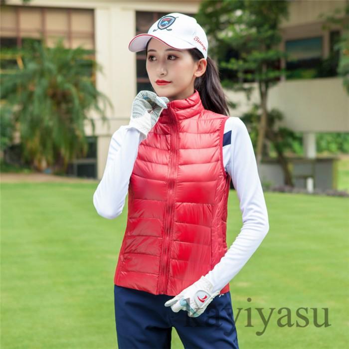 ゴルフベスト レディース 冬 チョッキ ダウン 袖なしジャケット リバーシブル ゴルフウェア 防寒 ジレー 052 Tygef Yrf01 Kayiyasu 通販 Yahoo ショッピング