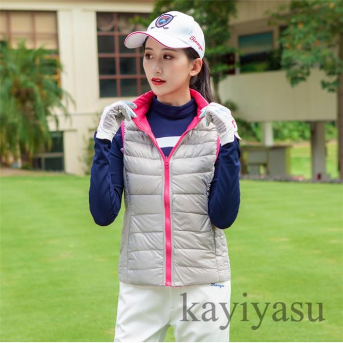 ゴルフベスト レディース 冬 チョッキ ダウン 袖なしジャケット リバーシブル ゴルフウェア 防寒 ジレー 052 Tygef Yrf01 Kayiyasu 通販 Yahoo ショッピング