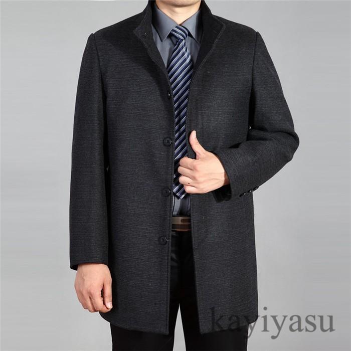 ビジネスコート メンズ ウールコート スタンドカラー 防寒着 メルトン 紳士服 ラシャ ジャケット アウター 人気 052 Xaw 1301 1018 Kayiyasu 通販 Yahoo ショッピング