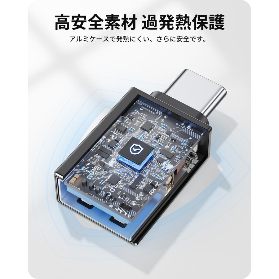 NIMASO 2個入り USB to Type-C 変換アダプター OTG機能付き USB C タイプc 変換コネクターUSB3.0高速データ伝送  MacBook、iPad、Sony等type-c機種対応 | NIMASO | 08