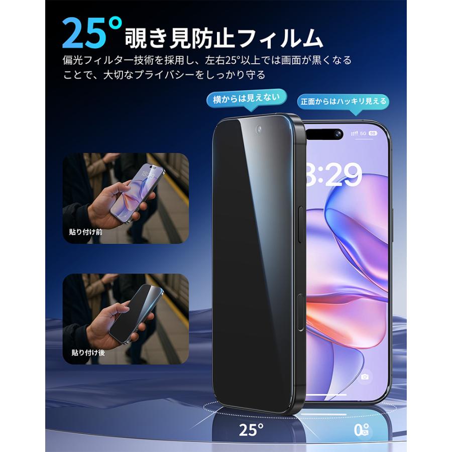 NIMASO（ニマソ） NIMASO iPhone17e 17 Air 17Pro Max 覗き見防止+