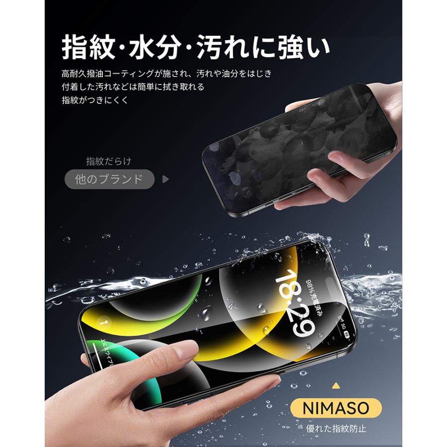 iPhone16 pro SIMフリー 黒 ケース・フィルム付 NIMASO iPhone16 覗き見防止フィルムiPhone16 pro max 全面保護