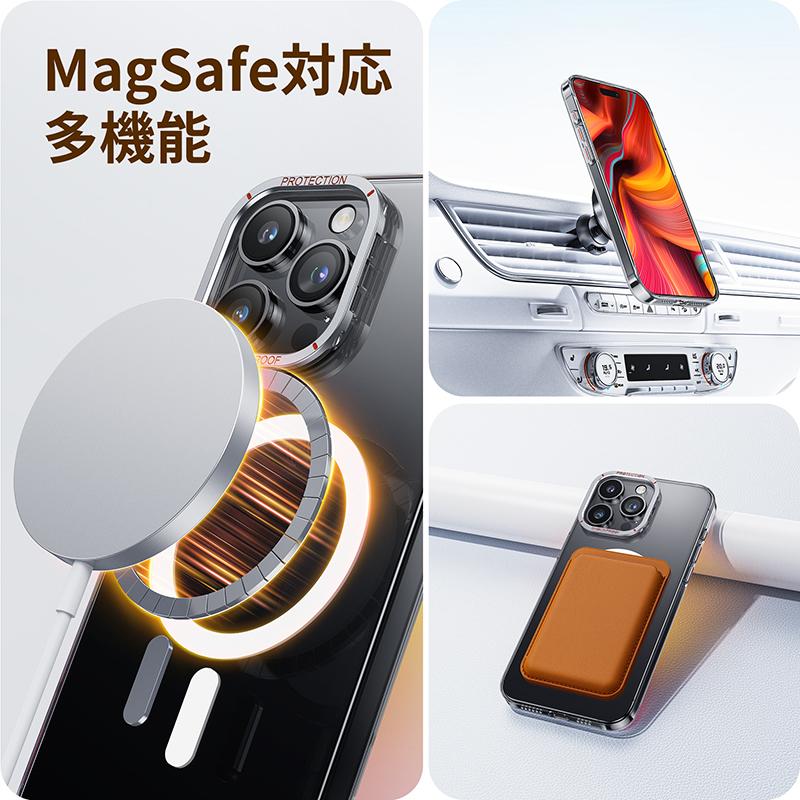 NIMASO レンズスタンド付き iPhone15 Pro MagSafe対応 ケース