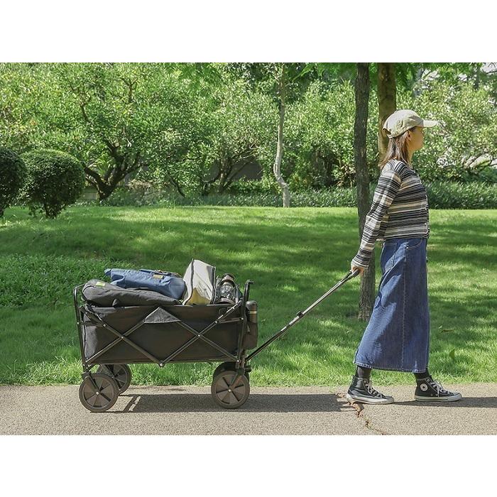 新品・未使用！！折りたたみアウトドアワゴン 黒 Amazon | 黒 キャリーワゴン,アウトドアワゴン折り畳み