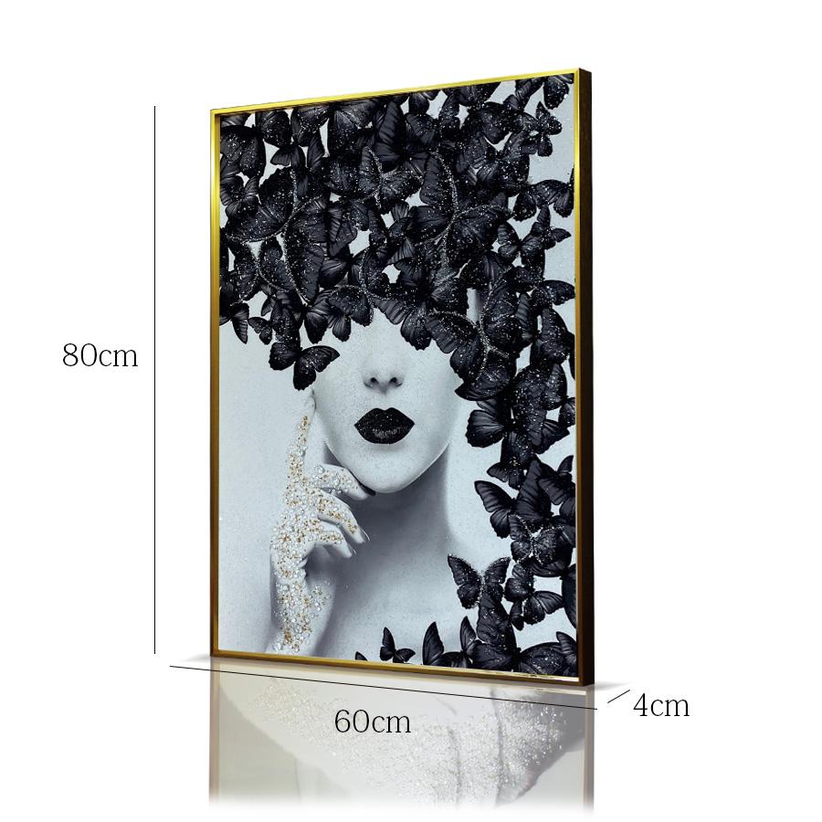 アートパネル 60×80 水晶絵 SX192 人物 女性 壁掛けパネル 絵