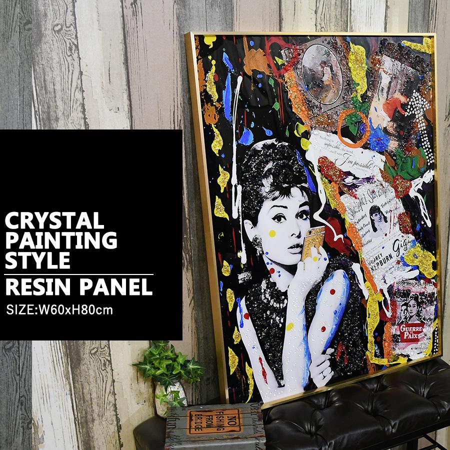アートパネル 60×80 水晶絵 KH603A オードリーヘップバーン アートパネル 60×80 水晶絵 KH603A オードリーヘップバーン