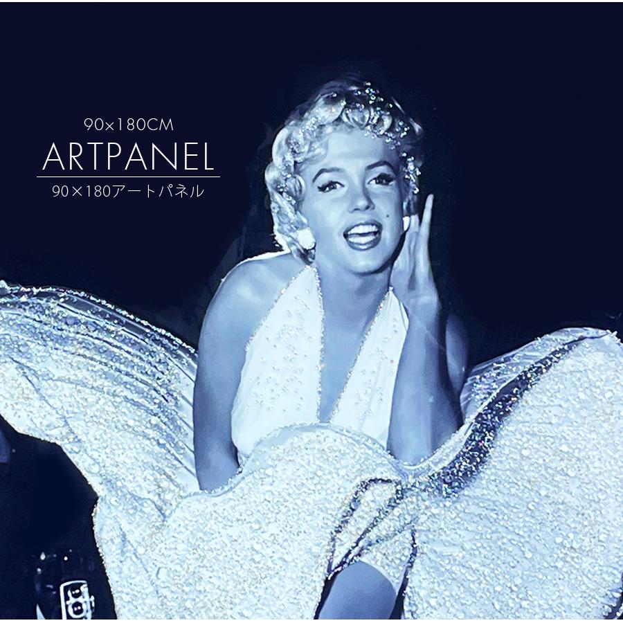 アートパネル 90×180 水晶絵 KH481 マリリンモンロー 女性 人物 壁掛けパネル 絵 玄関 ギフト モダン おしゃれの画像