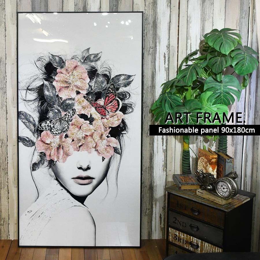 アートパネル 90×180 水晶絵 KH511 女性 人物 壁掛けパネル 絵 アートパネル 90×180 水晶絵 KH511 女性 人物 壁掛けパネル 絵