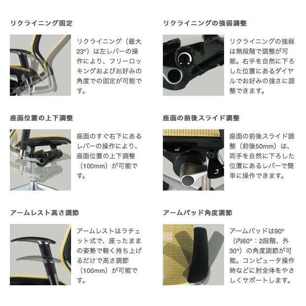 バロン スタンダードメッシュ 座メッシュ ローバック 肘無し ブラック／シルバー CP33CR CP33MR オフィスチェア オカムラ Baron okamura_13