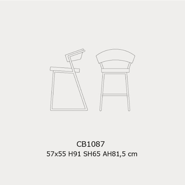calligaris（カリガリス） ニューヨーク ハイチェア CB1087 カウンター