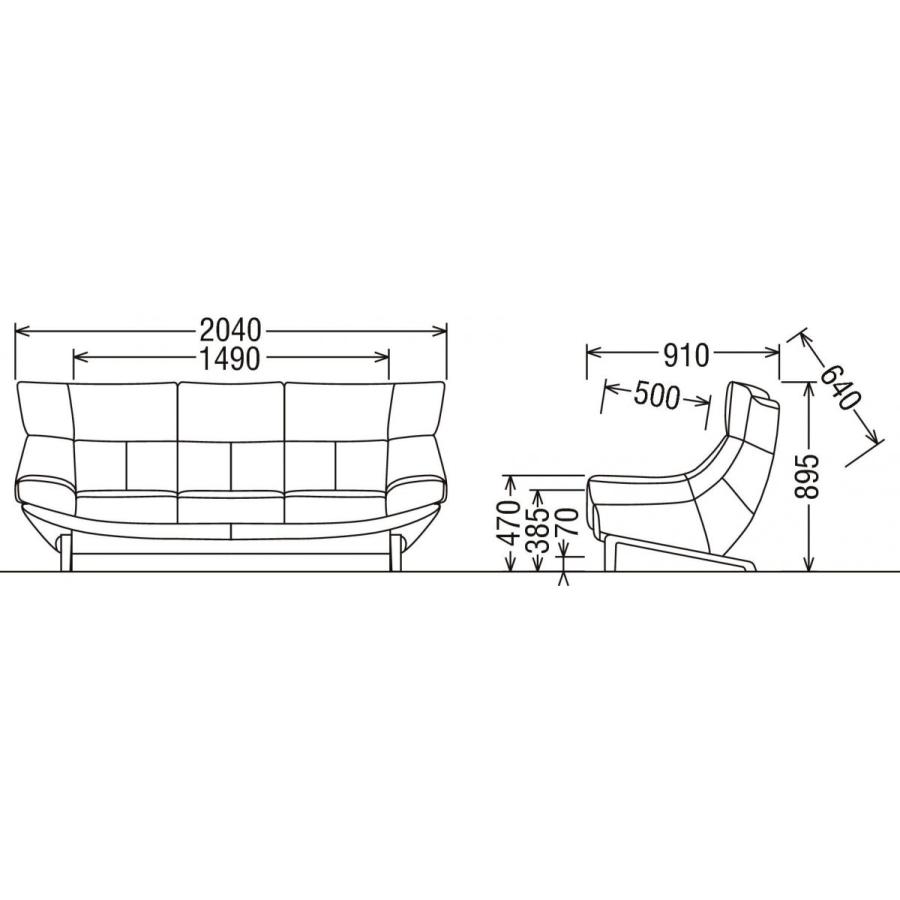 カリモク家具（KARIMOKU FURNITURE） カリモク ソファ 長椅子 3人掛け