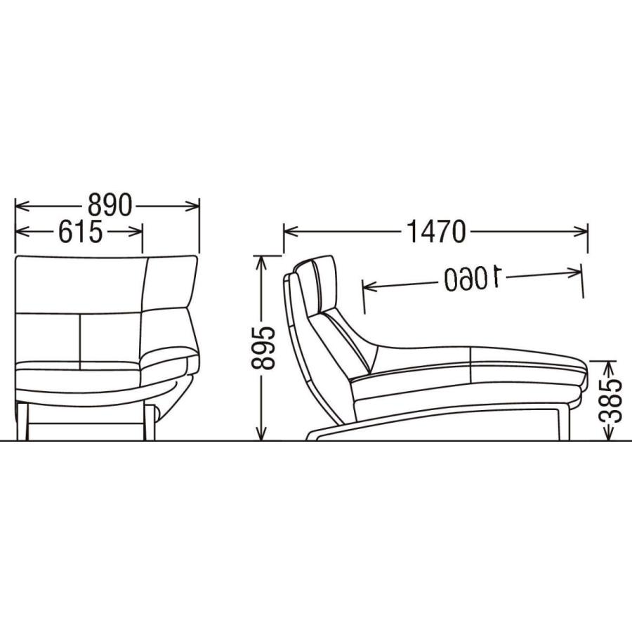 カリモク家具（KARIMOKU FURNITURE） カリモク 右肘&左肘ソファ