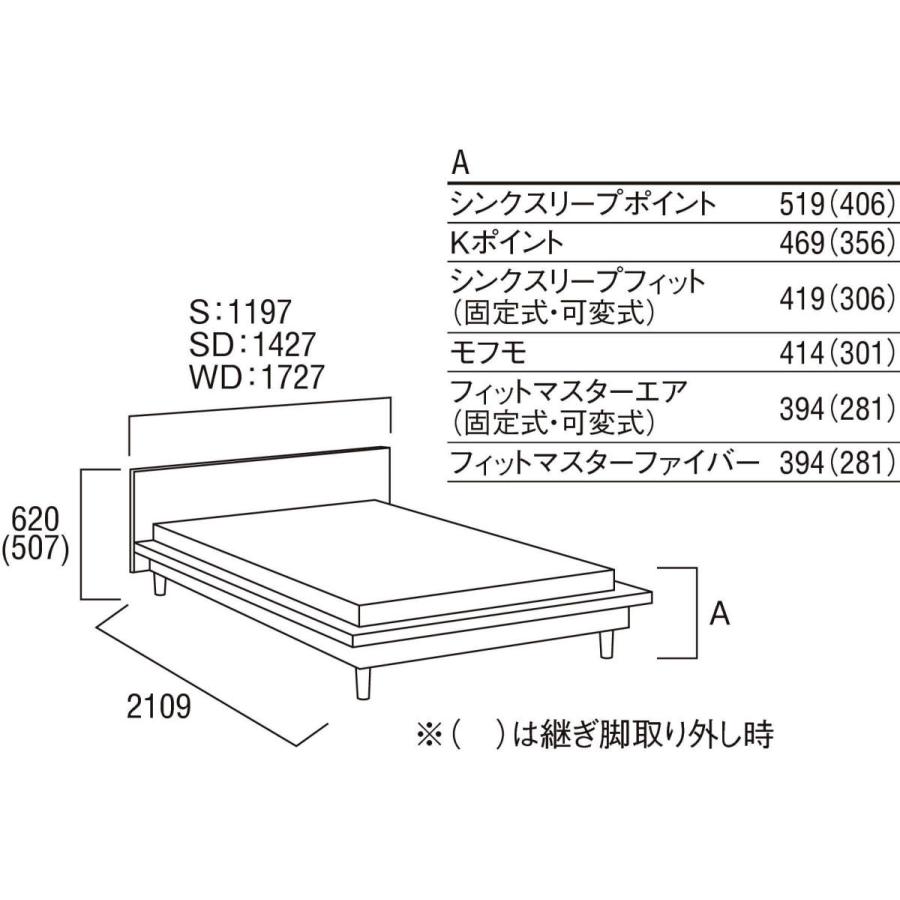 カリモク家具（KARIMOKU FURNITURE） カリモク ベッドフレーム 桐