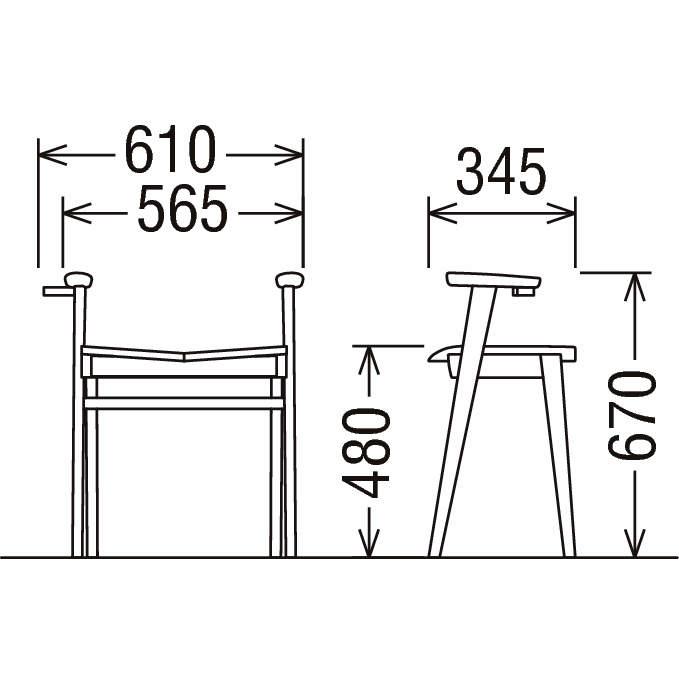 カリモク家具（KARIMOKU FURNITURE） カリモク スツール CU11モデル