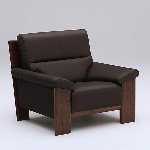 カリモク家具　ZU48 ソファー　美品　本革 カリモク家具（KARIMOKU FURNITURE） カリモク ソファ 肘掛椅子 ZU48