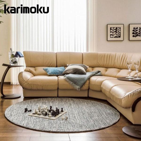 カリモク 本革特大1人がけソファー