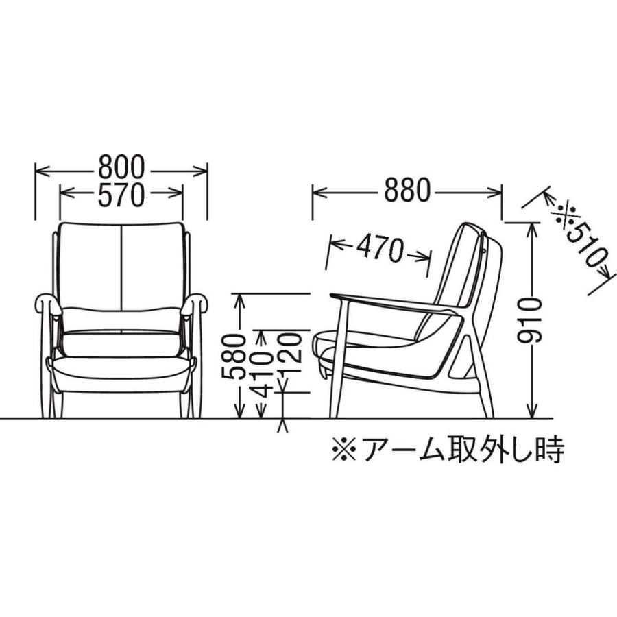 カリモク家具（KARIMOKU FURNITURE） カリモク ソファ 肘掛椅子 一人 