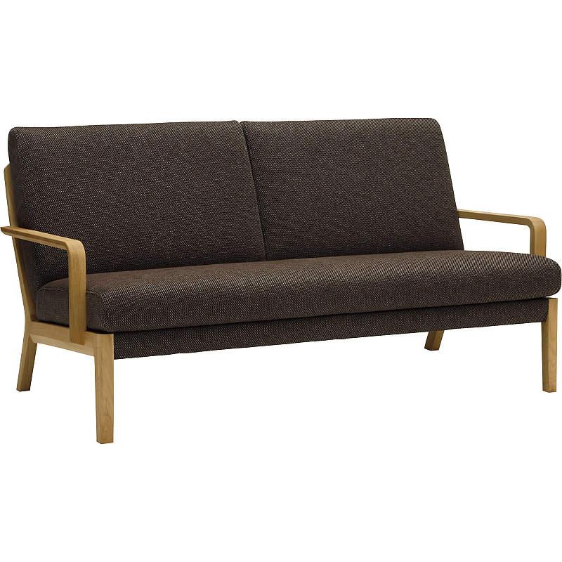 【Meron】カリモク　2人掛け　ラブソファ　WU45 カリモク 家具 ソファ コンパクトソファ WU4512 幅158cm 木肘