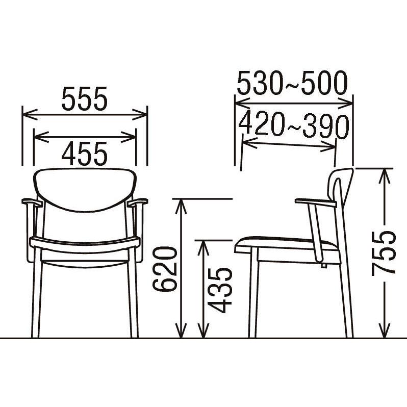 カリモク家具（KARIMOKU FURNITURE） カリモク 食堂椅子 CW56モデル