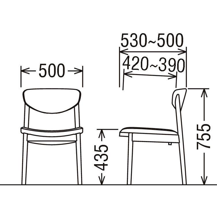 カリモク家具（KARIMOKU FURNITURE） カリモク 食堂椅子 CW56モデル
