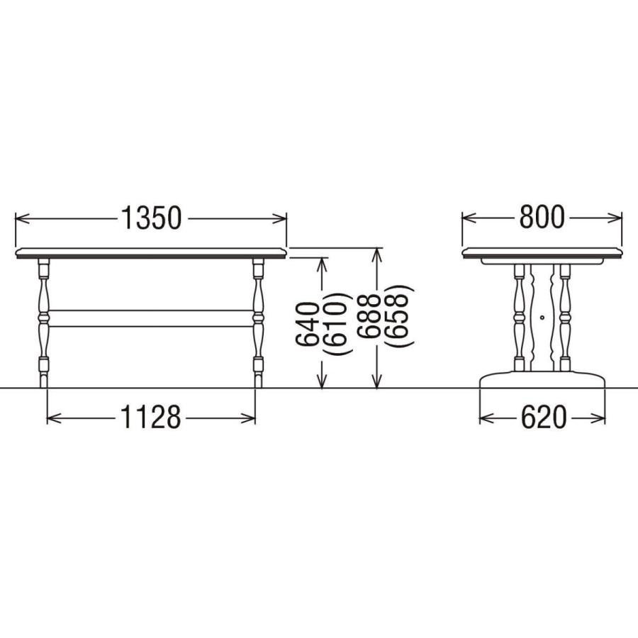 karimoku カリモク コロニアル センターテーブル  121×55×45 カリモク家具（KARIMOKU FURNITURE） カリモク ダイニングテーブル