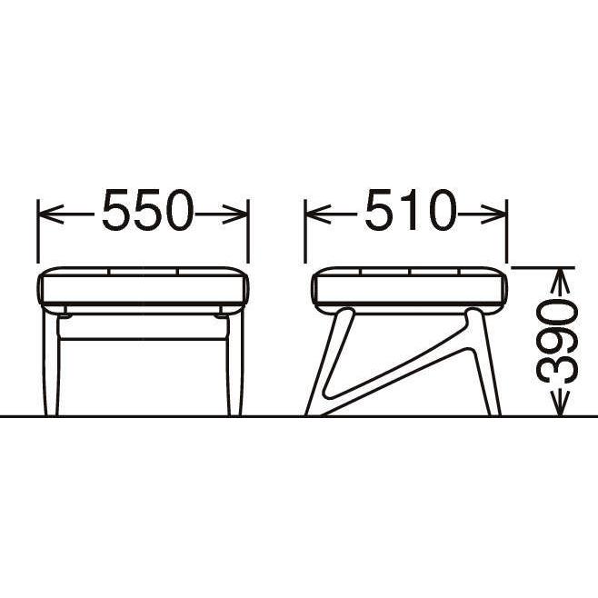 カリモク家具（KARIMOKU FURNITURE） カリモク スツール WB50モデル