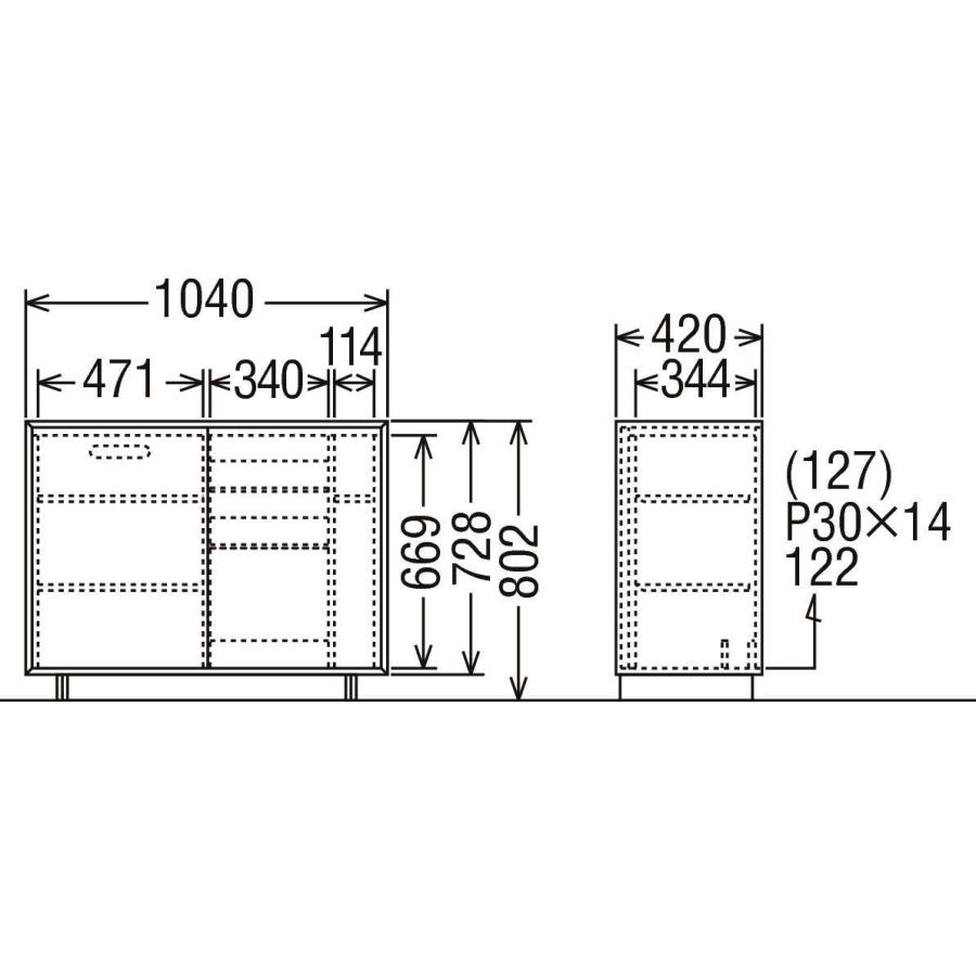 カリモク家具（KARIMOKU FURNITURE） カリモク サイドボード QT2515