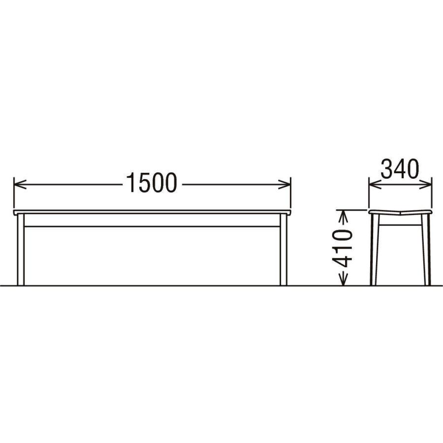カリモク家具（KARIMOKU FURNITURE） カリモク ベンチ 板座 CU48モデル 