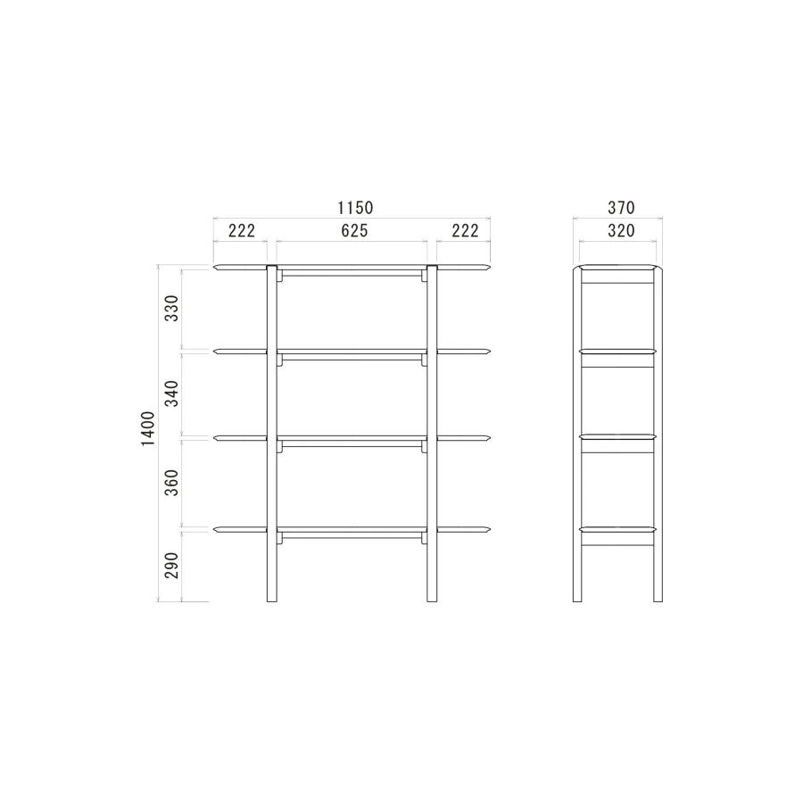 『KIRITSU』起立木工 書棚 本棚 ブックシェルフ RWboo5 KIRITSU』起立木工 書棚 本棚 ブックシェルフ RWboo5