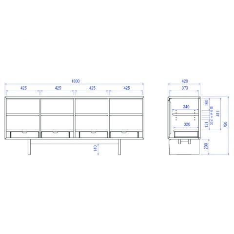 GMIK399○起立木工 / KIRITSU FURNITURE 本棚 書棚 GMIK399○起立木工 / KIRITSU FURNITURE 本棚 書棚