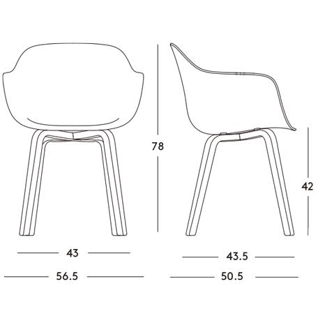 MAGIS（マジス） SUBSTANCE Plywood Legs Armchair サブスタンス