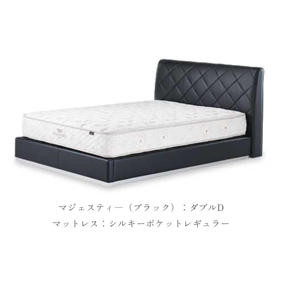 日本ベッド マジェスティー MAJESTY ベッドフレーム デザインフレーム ヘッドボード デザイナー NIHON BED おしゃれの画像