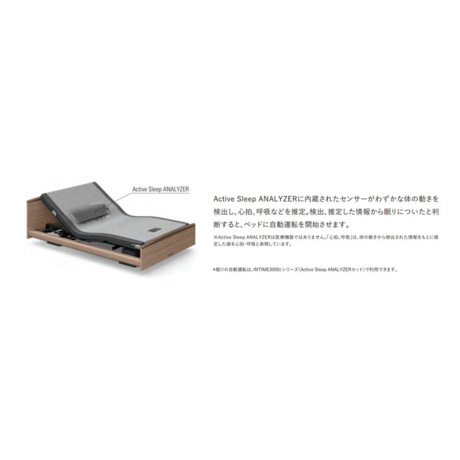 アクティブスリープベッド Eモデル ラウンドタイプ シングル アナライザー付属 RA-E1C6R 電動リクライニング パラマウントベッド Active Sleepの画像