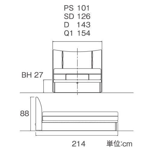 ルフ RUF BETTEN ベッドフレーム マルチコンフォートシステム213 収納タイプ MULTI COMFORT SYSTEM 213 デザイナーズベッド おしゃれ ドイツ ドリームベッド｜nimus｜02