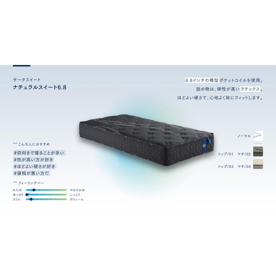 Serta（サータ） サータスイート マットレス ナチュラルスイート6.8