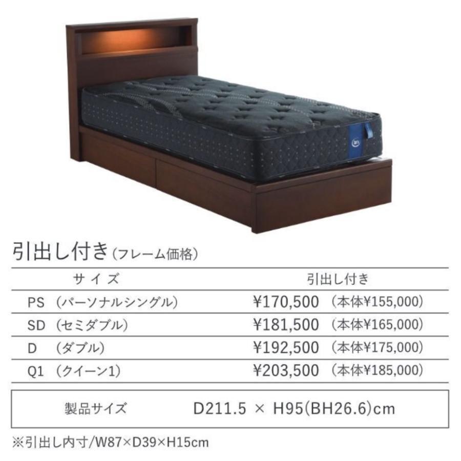 Serta（サータ） ホテルスタイル601 ベッドフレーム 寝具 HOTEL STYLE