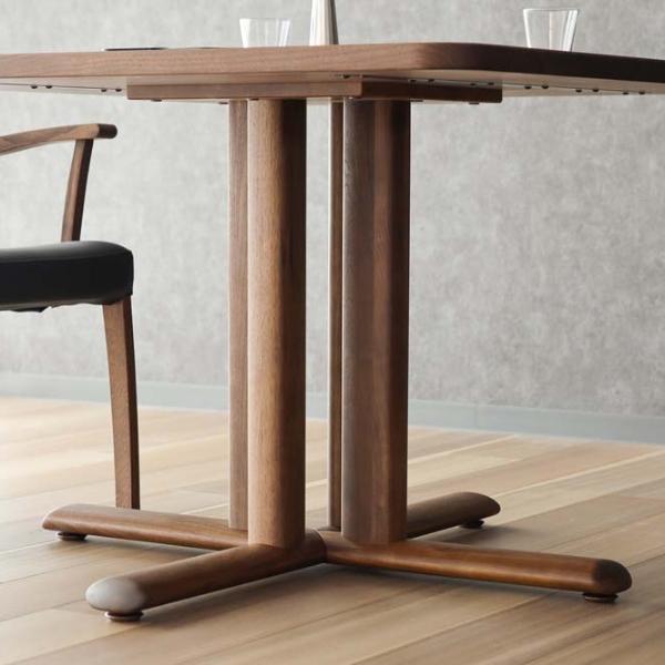シラカワ NEO ネオ TABLE 正方形 1本脚 ダイニングテーブル 飛騨の家具