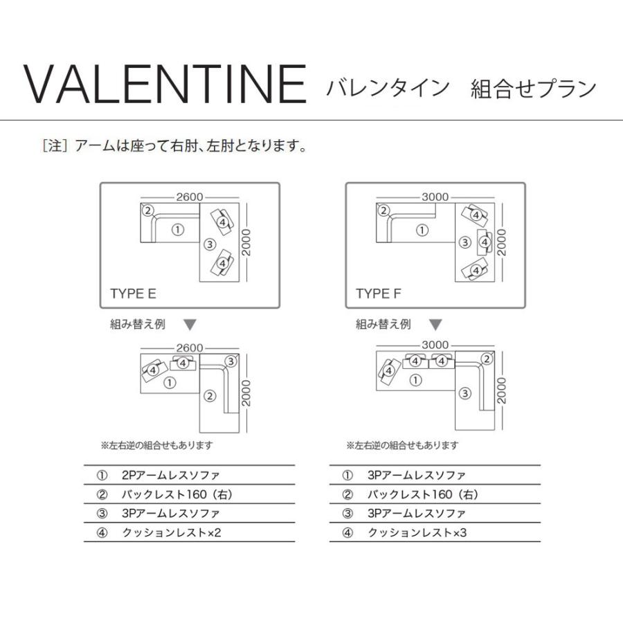 スピガ バレンタイン Bランク 組み合わせ ソファ 二人掛け 三人掛け エスティック おしゃれ estic VALENTINE SPIGA