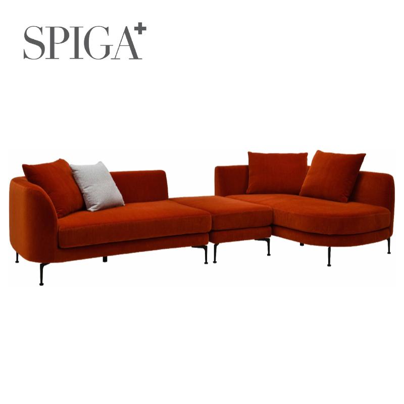 SPIGA スピガ 組み合わせソファ ORCIA オルチア eu-2ランク カウチ 二 