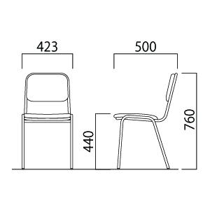 SWITCH（スウィッチ） キャンパス ダイニングチェア F-Type