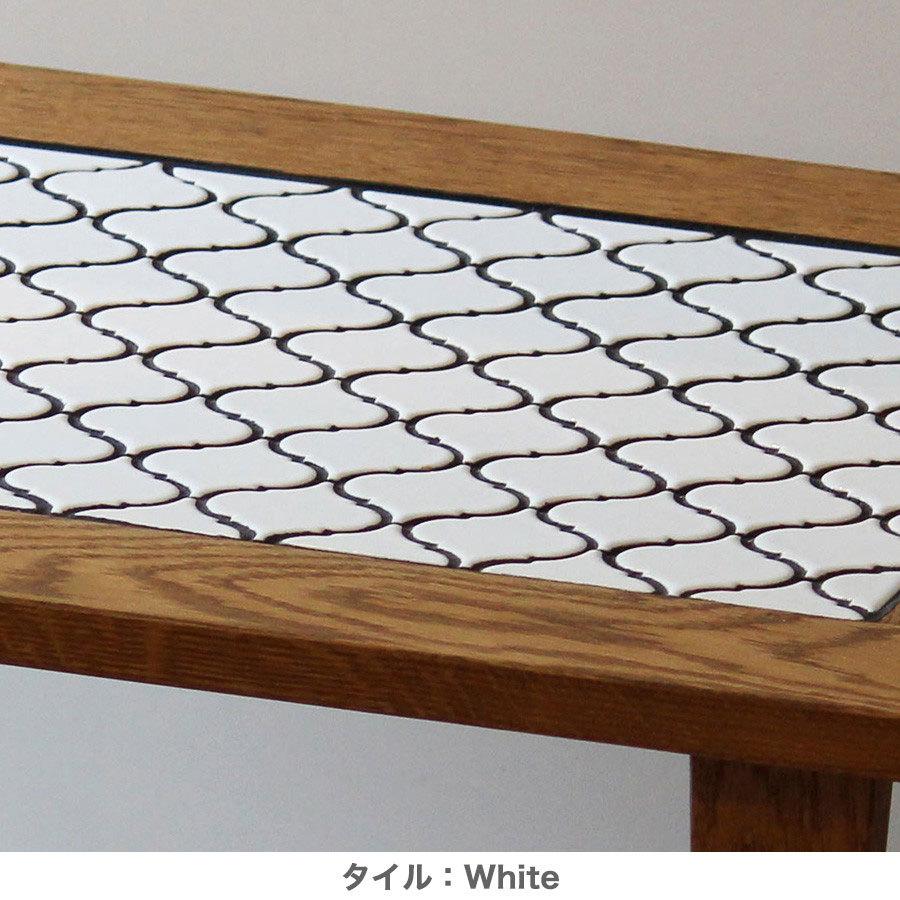 木製タイル装飾センターテーブル 楽天市場】センターテーブル 幅90cm PUDDLE タイル 天然木