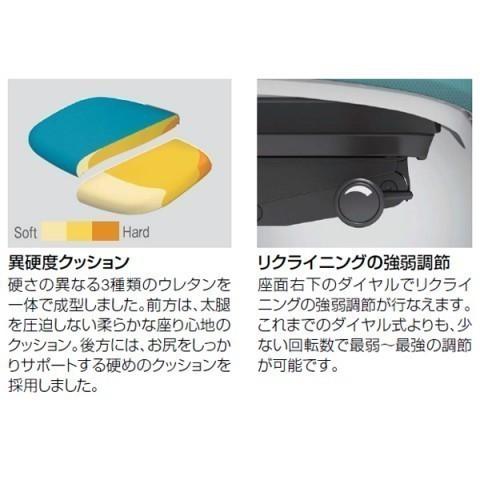 シルフィー ハイバック ブラックボディ 背クッション（プレーン）固定肘 樹脂脚 C647XR C647ZR オフィスチェア オカムラ Sylphy okamura 爆買の画像