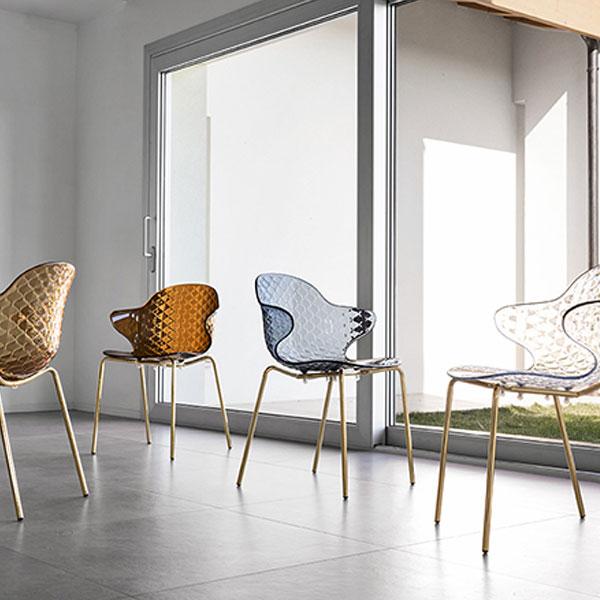 カリガリス SAINT TROPEZ サントロペ CS1845 2脚セット ダイニングチェア 脚部：ホワイト・ブロンズ calligaris おしゃれ 爆買_23