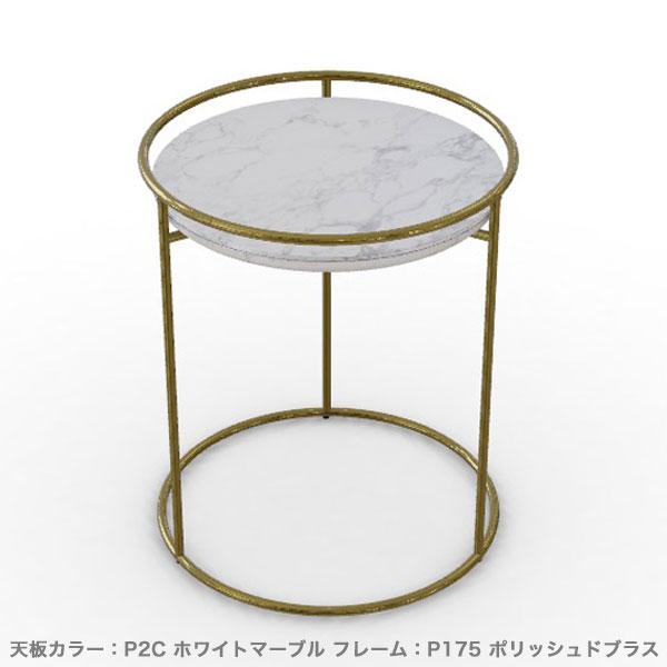 カリガリス 大理石調 ローテーブル 円形 Calligaris ATOLLO