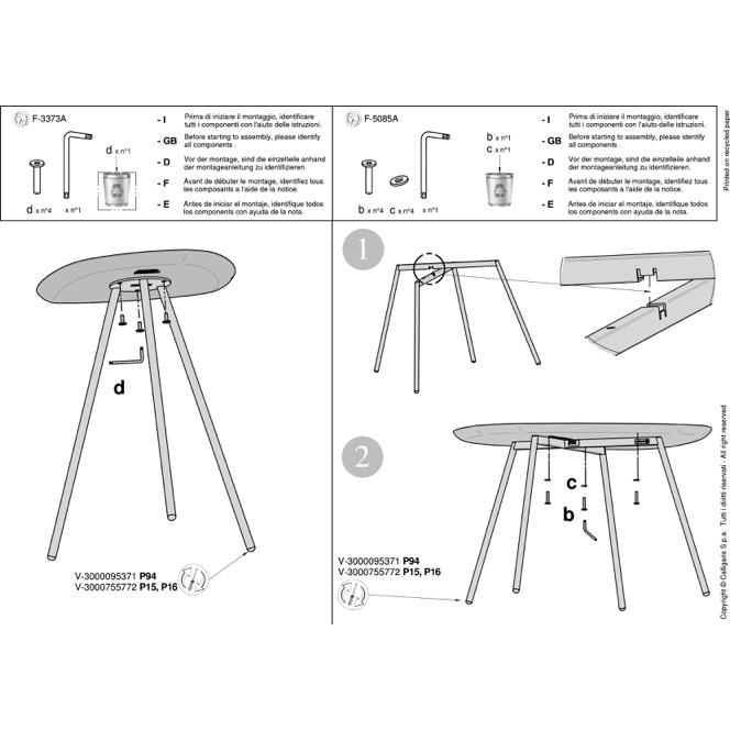 calligaris（カリガリス） センターテーブル TWEET ツウィート