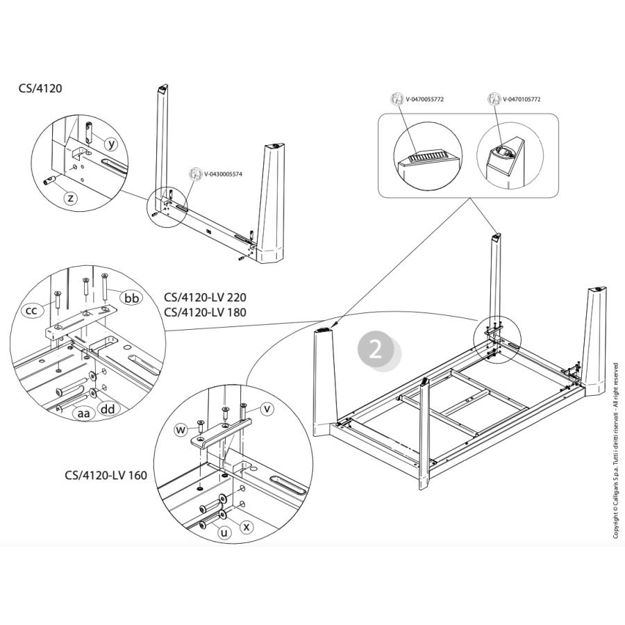 calligaris（カリガリス） 伸長式ダイニングテーブル ALPHA アルファ