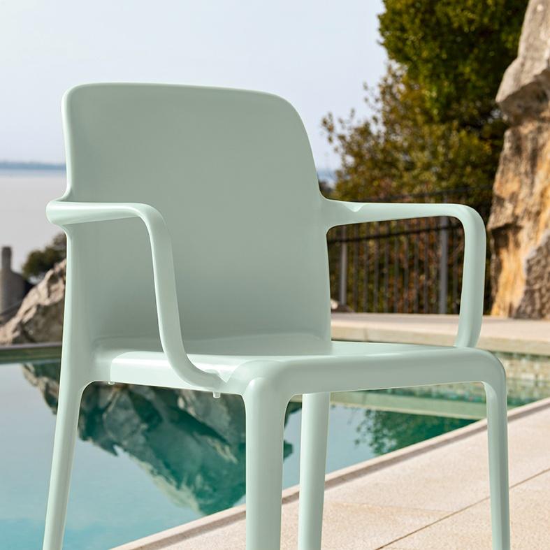 カリガリス ダイニングチェア 2脚セット スタッキングチェア