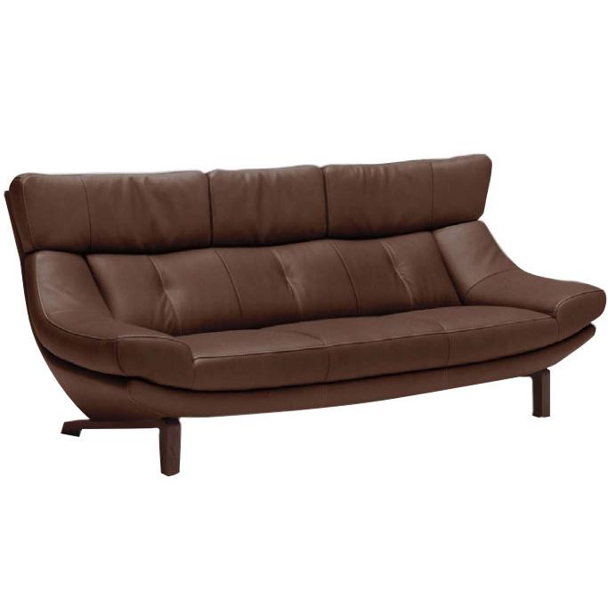 カリモク ZU46モデル 3人掛けソファ 本革ソファ 37万 極美品 カリモク家具（KARIMOKU FURNITURE） カリモク ソファ 長椅子 3人掛け