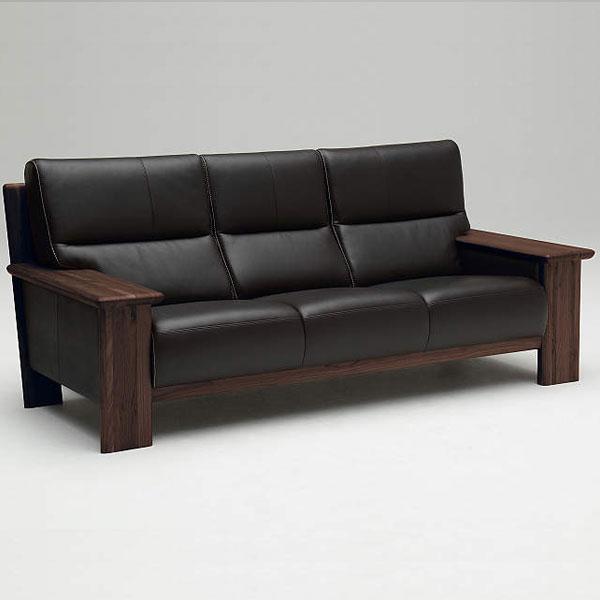 カリモク家具　ZU48 ソファー　美品　本革 カリモク家具（KARIMOKU FURNITURE） カリモク ソファ 長椅子 ZU48